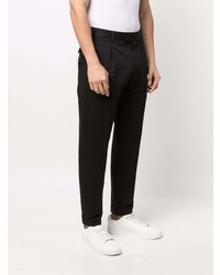 Pantalon chino en lin noir PT TORINO