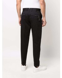 Pantalon chino en lin noir PT TORINO