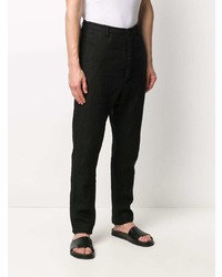 Pantalon chino en lin noir Poème Bohémien