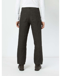 Pantalon chino en lin noir Individual Sentiments