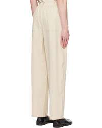 Pantalon chino en seersucker beige Howlin'