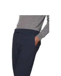 Pantalon chino en seersucker bleu marine Ralph Lauren Purple Label