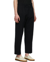 Pantalon chino en seersucker noir Barena