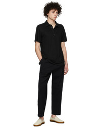 Pantalon chino en seersucker noir Barena