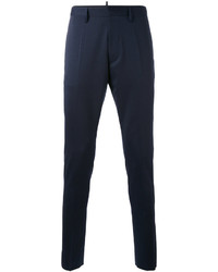 Pantalon chino en sergé bleu marine DSQUARED2