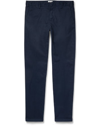 Pantalon chino en sergé bleu marine Gant