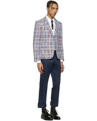 Pantalon chino en sergé bleu marine Thom Browne