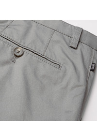 Pantalon chino en sergé gris Hugo Boss