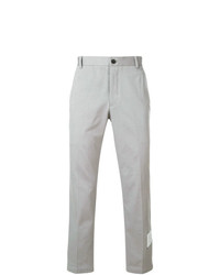 Pantalon chino en sergé gris Thom Browne