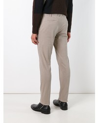 Pantalon chino en sergé gris Incotex