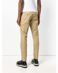 Pantalon chino en sergé marron clair DSQUARED2