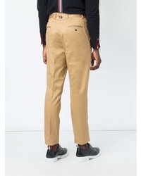 Pantalon chino en sergé marron clair Thom Browne