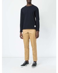 Pantalon chino en sergé marron clair Thom Browne