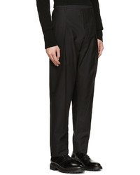 Pantalon chino en sergé noir Lemaire