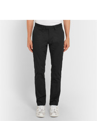 Pantalon chino en sergé noir Acne Studios