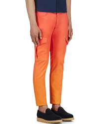 Pantalon chino en sergé orange Katie Eary