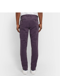 Pantalon chino en sergé pourpre foncé Michael Kors