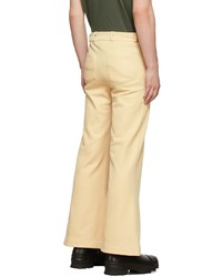 Pantalon chino en tricot beige Martin Asbjorn