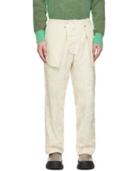 Pantalon chino en tricot beige Craig Green