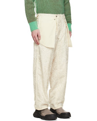 Pantalon chino en tricot beige Craig Green