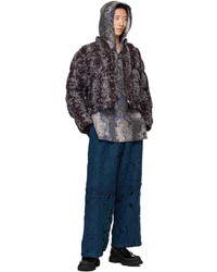 Pantalon chino en tricot bleu canard Vitelli