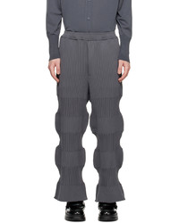 Pantalon chino en tricot gris foncé CFCL
