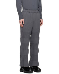 Pantalon chino en tricot gris foncé CFCL