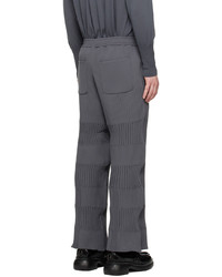 Pantalon chino en tricot gris foncé CFCL