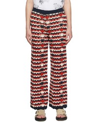 Pantalon chino en tricot multicolore Soulland