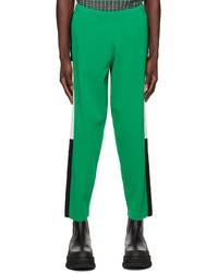 Pantalon chino en tricot vert