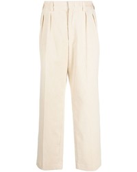 Pantalon chino en velours côtelé beige Bally