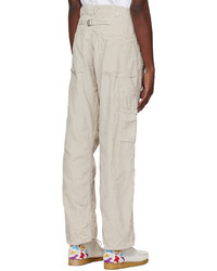 Pantalon chino en velours côtelé beige Needles