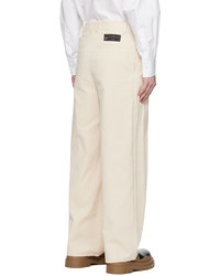 Pantalon chino en velours côtelé beige We11done