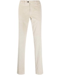 Pantalon chino en velours côtelé beige Canali