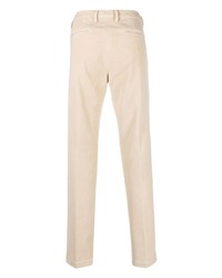 Pantalon chino en velours côtelé beige Borrelli