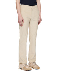 Pantalon chino en velours côtelé beige Gabriela Hearst