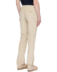 Pantalon chino en velours côtelé beige Gabriela Hearst