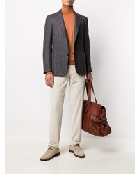 Pantalon chino en velours côtelé beige Canali