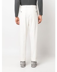 Pantalon chino en velours côtelé blanc Officine Generale
