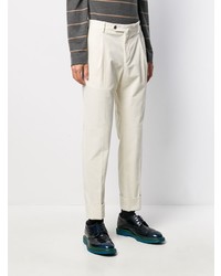 Pantalon chino en velours côtelé blanc Pt01