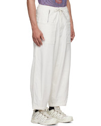 Pantalon chino en velours côtelé blanc Gentle Fullness