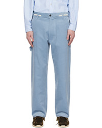 Pantalon chino en velours côtelé bleu clair Camiel Fortgens