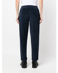 Pantalon chino en velours côtelé bleu marine Kiton
