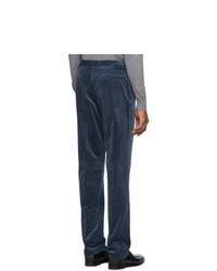 Pantalon chino en velours côtelé bleu marine Ralph Lauren Purple Label