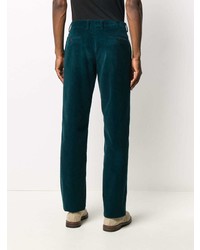 Pantalon chino en velours côtelé bleu marine Etro