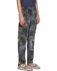 Pantalon chino en velours côtelé gris foncé Missoni