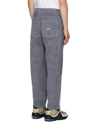 Pantalon chino en velours côtelé gris Dime