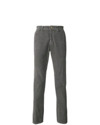 Pantalon chino en velours côtelé gris Jeckerson