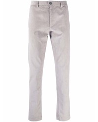 Pantalon chino en velours côtelé gris Sease
