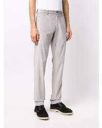 Pantalon chino en velours côtelé gris Sease